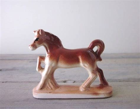 Brown Porcelain Horse Figurine By 22bayroad On Etsy 1200 Horse