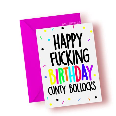 Rude Card Banter Cards Funny Cards