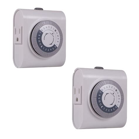 Ge 24 Hour Heavy Duty Indoor Plug In Mechanical Timer Grounded 2