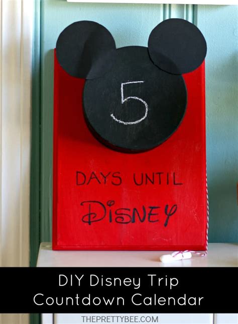 Diy Disney Countdown Calendar The Pretty Bee