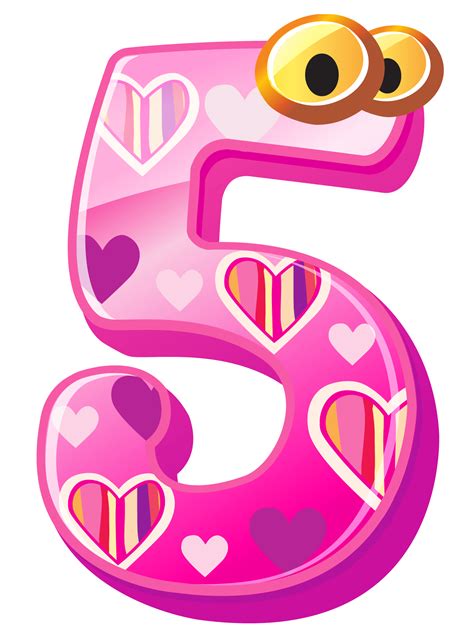 Cute Number Five Clipart Image Image 37892
