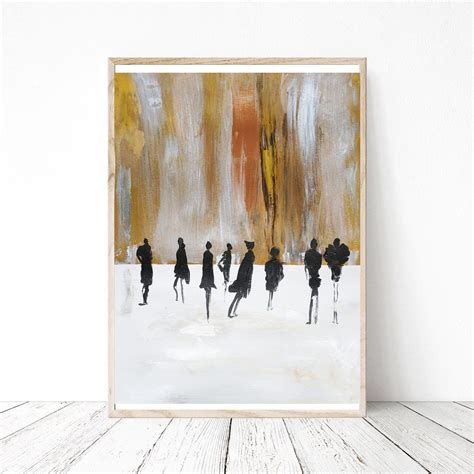 Abstract Black Silhouettes Peoplefigures Silhouette Portrait Gold