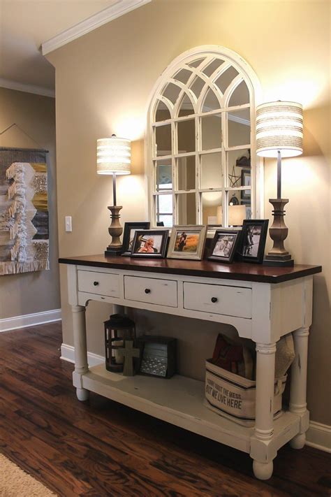Buy small console table and get the best deals at the lowest prices on ebay! Living room design. Console table. Pair of lamps. Chalk ...