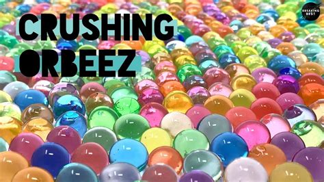 crushing orbeez by hand asmr no talking satisfying sounds youtube