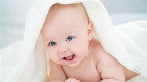 Smiley Cute Baby Child Under White Cloth Hd Cute Wallpapers Hd
