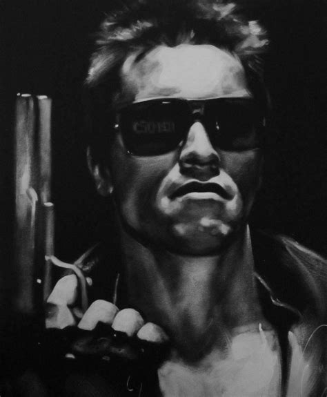 The Terminator Original 20x16 Acrylic Painting Etsy