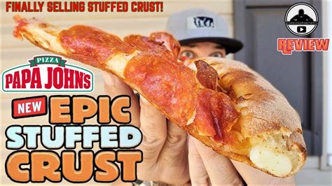 Papa Johns® Epic Stuffed Crust Pizza Review 😮🧀🍕 Youtube