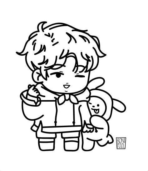Bts Fanart Chibi Coloring Page Coloringbay The Best Porn Website