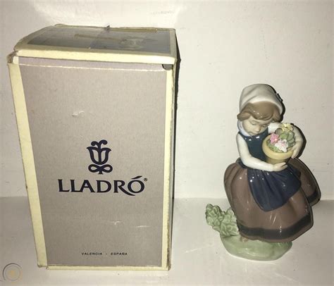 Lladro Figurine 5223 Spring Is Here Girl With Flower Pot By Jose