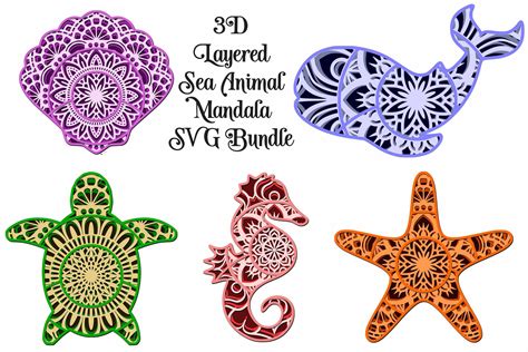 Download Layered 3D Cat Mandala Svg For Crafters - Free Layered SVG ...