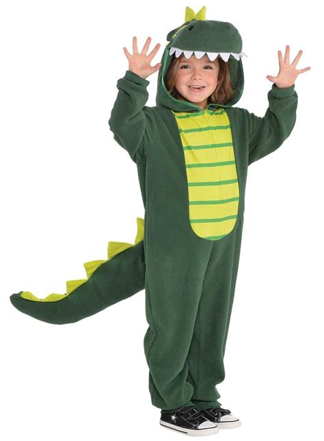 Childs Green Dinosaur Fancy Dress Costume Dinosaur Fancy Dress Fancy