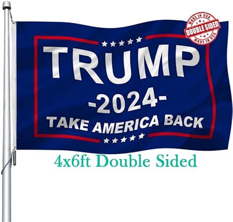 trump 2024 flag double sided 4x6 outdoor donald trump take america back flags
