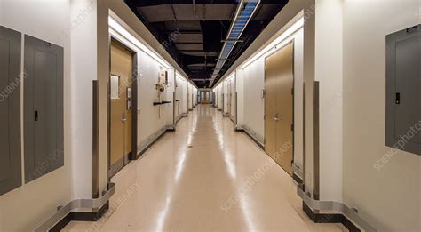 Clean Corridor At Public Health Laboratory Stock Image C0504196