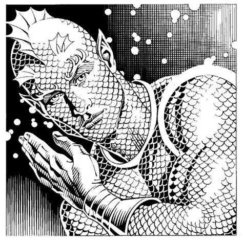 Triton By Craig Hamilton Comic Art Marvel Inhumans Marvel Comics Art