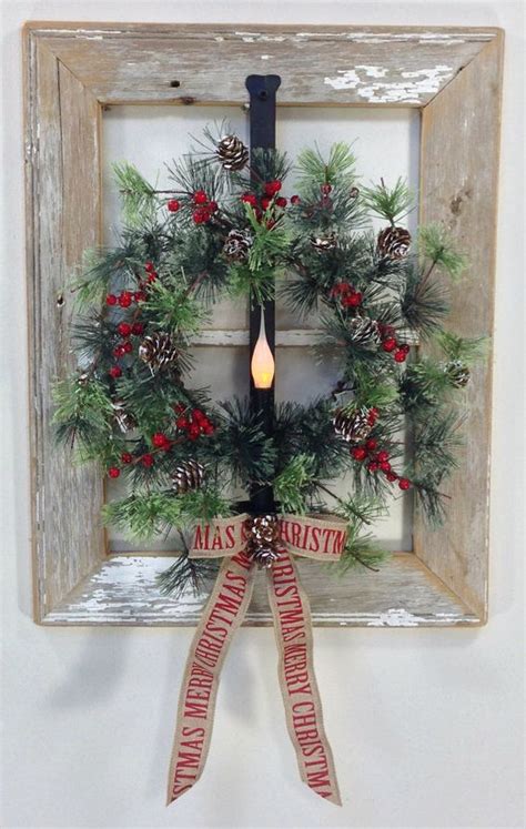 Old Window Holiday Wreath Idea Pictures Photos And Images For