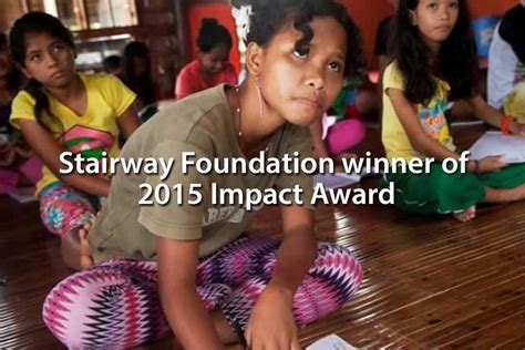 Stairway Foundation Winner Of 2015 Impact Award