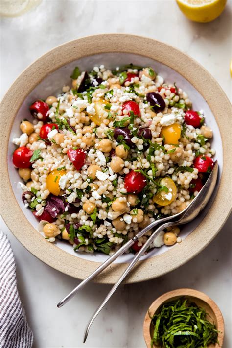 Israeli Couscous Chickpea Salad Recipe