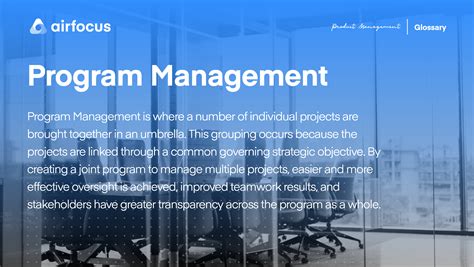 What Is Program Management Program Management Definition And Faq
