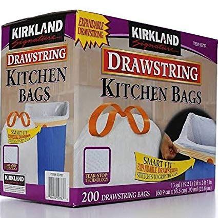 Check spelling or type a new query. Kirkland Signature Drawstring Kitchen Trash Bags - 13 ...