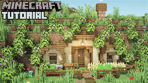 Minecraft Hobbit Hole Survival Base Tutorial How To Build Youtube
