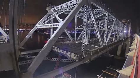 Time Lapse Video Shows Dismantling Of The Old Goethals Bridge Abc7