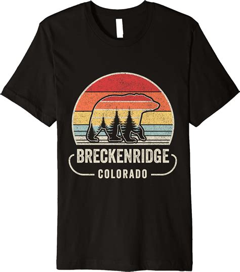 Vintage Retro Breckenridge Colorado Bear Mountains Premium
