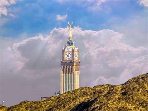 Abraj Al Bait Royal Clock Tower Makkah In Mecca Saudi Arabia Stock