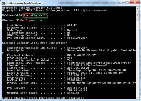 How To Locate Subnet Masks Ip Address Gateway And Dns