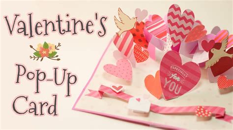 Diy Valentines Day Pop Up Card Papercraft Step By Step Tutorial