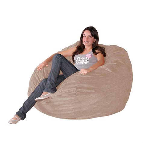 Cozy Sack 3 Foot Medium Bean Bag Chair In Cinnabar — Homebnc