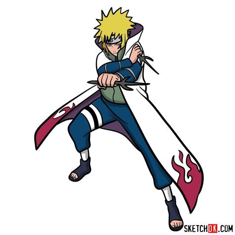 How To Draw Minato Namikaze From Naruto Anime Naruto Naruto Drawings