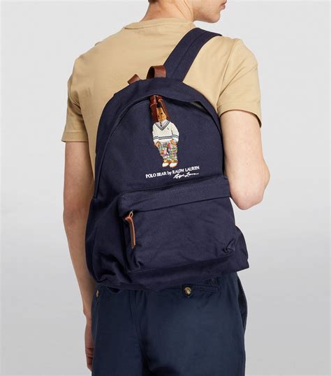Polo Ralph Lauren Canvas Polo Bear Backpack Harrods Au