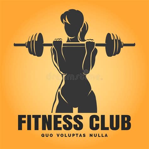 Fitness Club Emblem With Motivation Slogan Don`t Sit Let Fit Vector