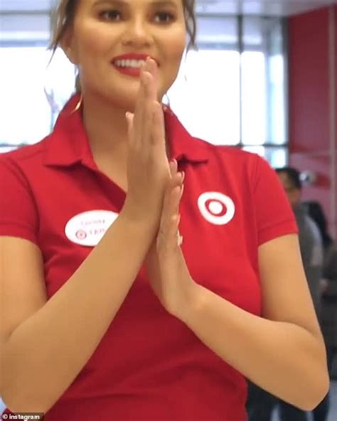Chrissy Teigen Hilariously Tries Her Hand At Being A Target Employee