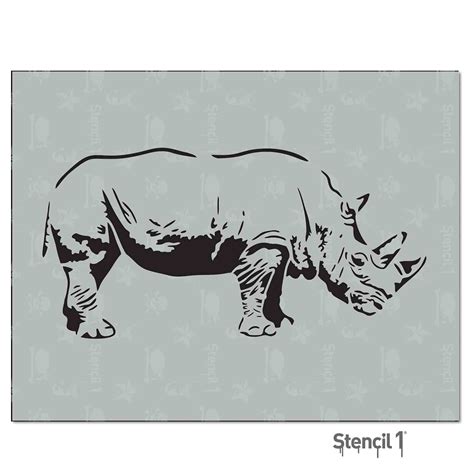 Rhino Stencil 85″x11″ Stencil 1