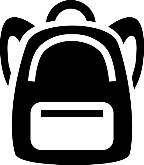 Library Of School Supply Picture Transparent Black And White Png