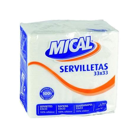 Servilleta Mical Blanca 33x33 70 U