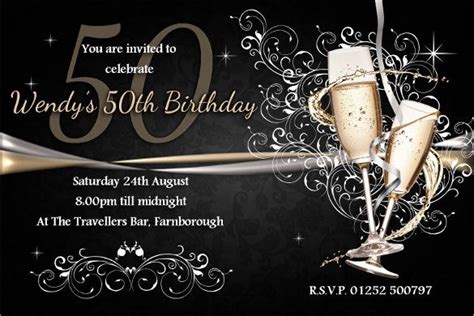 41 50th Birthday Invitation Templates Free Sample Example For