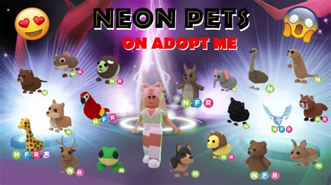 Making 28 Neon Pets On Adopt Me 😍 Adoption Pets Neon
