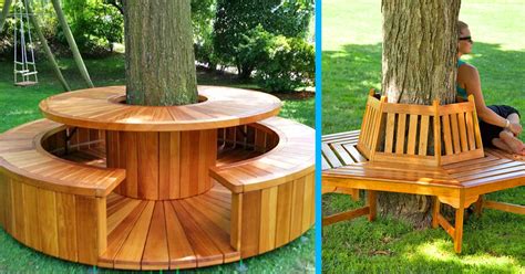 The Wrap Around Tree Benches Provide Beautiful Sitting Space