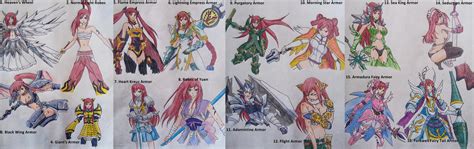 Erza Scarlet Armor List By Libra Creates On Deviantart