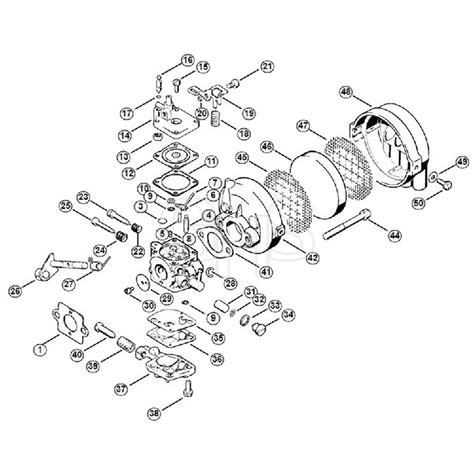 Genuine Stihl FS50 4118 G Carburetor Air Filter GHS