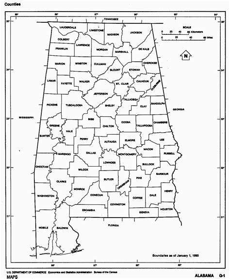 Map Of Alabama Counties And Cities Secretmuseum
