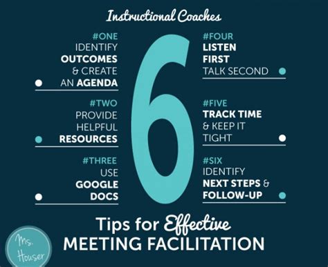 6 Tips For Effective Meeting Facilitation Ms Houser