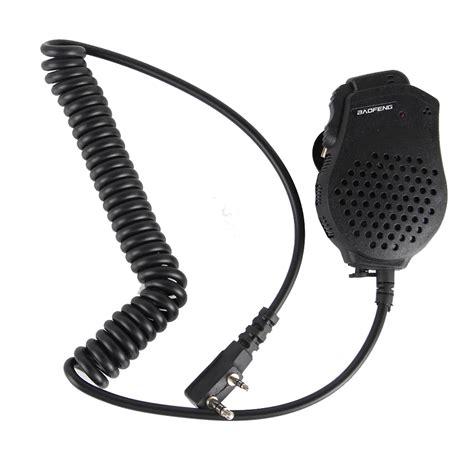 New Baofeng Speaker Mic Microphone Dual Ptt For Baofeng Two Way Radio