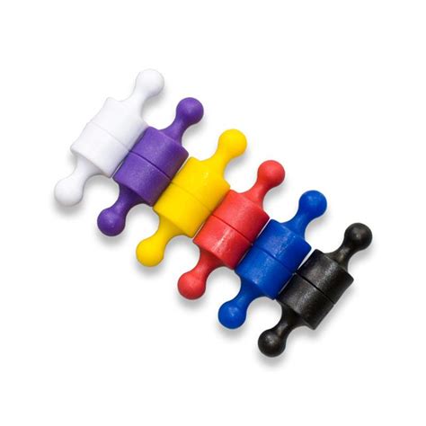 Multi Coloured Whiteboard Magnets 12mm Diameter X 22mm 12 Pack Big Tools