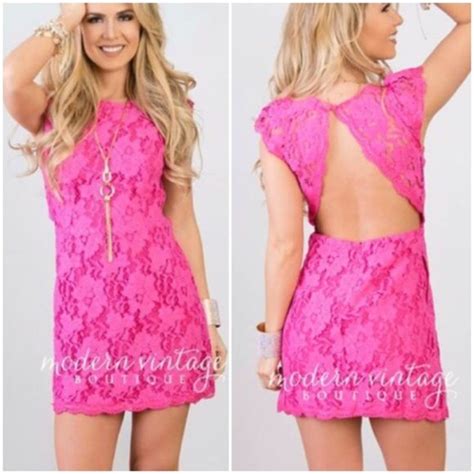 Lace Dress Hot Pink Lace Pink Dress Hot Pink Lace Dress Lace Dress