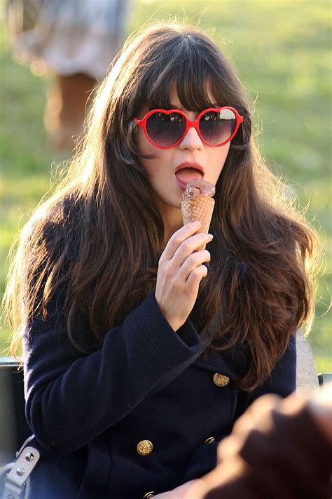 Zooey Deschanels Zooeys Heart Sunglasses On New Girl Outfit Details