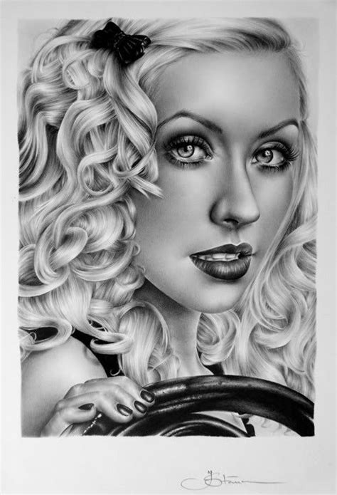 Open Doors Christina Aguilera Pencil Drawing By Ileanahunter 9999