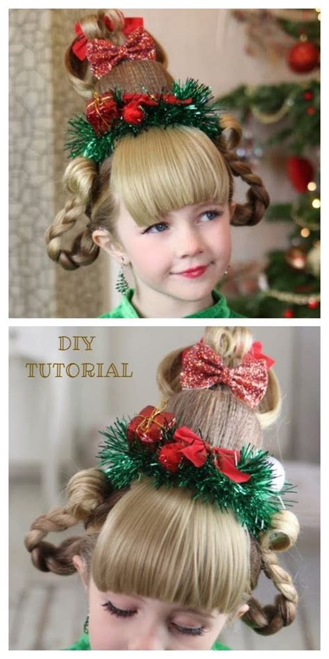 Diy Fabulous Festive Girls Christmas Holiday Hairstyle Holiday